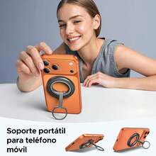 Soporte Magnético para Celular con Anillo, Magnético de Doble Cara, Rotación de 360 °   Magnetico Holder Compatible con Todos los teléfonos, Stand para Accesorios para 17 16 15 14 EARI - Modelo Giratorio 360° - Ver 10
