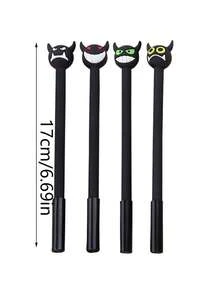 10/20pcs Halloween Themed Pens, Creative Office Stationery With Devil Style Neutral Pens, Cute Halloween Prize Water-Based Pens, Office Signature Pens, 0.5mm Black Ballpoint Pens, Suitable For Halloween And Thanksgiving Parties And School Use, Multiple Random Styles - C - View 6