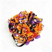 10 pièces Collier de chien à nœud papillon pour Halloween en couleurs aléatoires. 10 pièces d'accessoires de collier de chien avec nœud papillon à attacher au collier pour les chiens pendant Halloween - Multicolore - Voir 7
