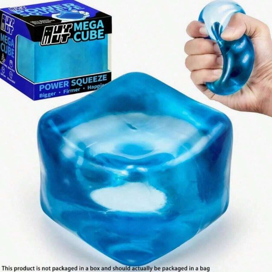 Giant Squeeze Toy, Super Stretchy Stress Relief Toy, Soft & Compressible Relaxation Toy, Helps Relieve Anxiety. Portable Hand Exercise Toy For Office/Classroom, Also A Fun & Unique Gift For Teens, Adults & Kids (Random Packaging Bag Included)