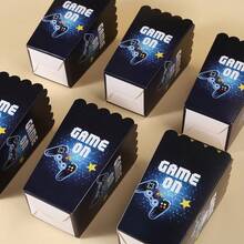 10/20/50pcs Game Controller Printed Paper Popcorn Boxes, French Fries Boxes, Popcorn Cups, Popcorn Buckets, Suitable For Birthday, Festival, Party Decoration And Snack Boxes, Applicable For Lunch Box, Bakery, Burger Shop Use - Multicolor - View 5