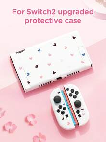 1pc Colorful Heart Pattern Protective Case, Storage Bag For Nintendo Switch 2 (2025), Switch OLED, Switch NS/Lite, Best Gift For Switch Gamers - Multicolor - View 5