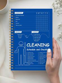 BUBU 1 pieza Planificador de limpieza para mujeres adultas con TDAH, Horario y lista de verificación de limpieza de 15 minutos, Rutina de limpieza del hogar, Incluye tareas diarias/semanales/mensuales, Cuaderno editable de lista de tareas, Adecuado para limpieza del hogar, Mejoras del hogar DIY - azul - Ver 7