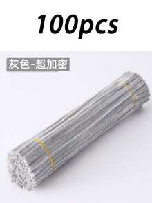 100件/套超值装DIY毛根，附带教程视频，可用于制作各种花朵；60色加密雪尼尔绒条，适合开学季；30厘米彩色毛根工艺品材料；毛根毛绒金属丝扭扭棒；发条；价格实惠，品质优良；颜色漂亮，非常适合商业用途；颜色鲜艳，品质上乘，无色差。 - 常規款 - 查看 23