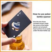 2pcs Ace Of Spades Can Opener, Credit Card Size, Playing Card Size, Portable Stainless Steel Can Opener, Suitable For Bridal Showers, Home Decor, Graduation Gifts, Birthday Parties, Room Decor.Halloween Decorations And Small Gifts Kitchen Accessories - View 7