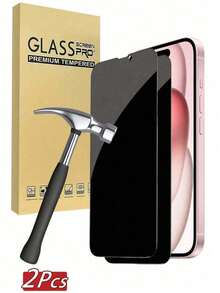 Paket 2 Pelindung Layar Kaca Tempered Privasi Layar Penuh, Kompatibel dengan iPhone 17/16/15 Pro Max/14 Plus, Juga Kompatibel dengan iPhone 16/15/14/13/11 Pro/X/XS Max/12 Mini/XR, Film Kaca Privasi, Hadiah Sempurna untuk Ulang Tahun, Keluarga dan Teman, Aksesori Pelindung Layar Ponsel Penting, Cocok untuk Perlindungan Sehari-hari, Kantor, Layar Ponsel di Rumah - Hitam - View 27