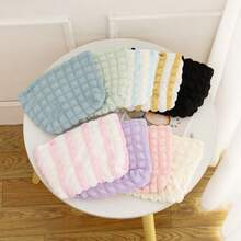 Personalized Checkered Cosmetic Bag, Large Capacity Makeup Organizer, Portable Travel Toiletry Pouch, Handheld Storage Clutch For Girl, Daily Use - Multicolor - View 10