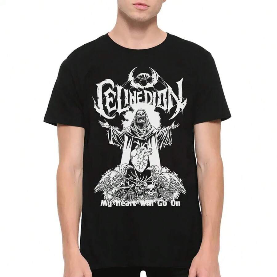 Men T-Shirts - 黑色 - 查看 1