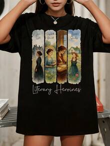 Women T-Shirts - Black - View 6