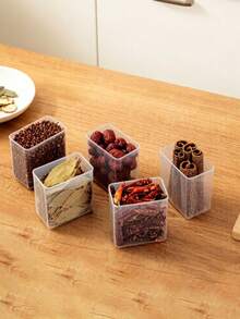 1/2/3/4/5/6pcs Refrigerator Side Door Storage Box, Side Door Storage Box, Packaging Organization Gadget, Interior Freshness Box - Clear - View 4