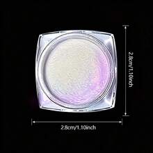 1 pieza, 0.24oz de gran capacidad, 6.6g de polvo de brillo de uñas camaleónico, decoraciones de arte de uñas 3D Y2K brillantes, fácil de usar, crea uñas de alto brillo, no se necesita luz de discoteca para obtener un efecto brillante, diseñado para salones de uñas, uñas hechas a mano elegantes, adecuado como regalo para mujeres - Multicolor - Ver 10