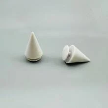 10/20件街頭龐克風個性時尚可拆卸軟橡膠錐形扣鞋飾，DIY配件，適用於園藝鞋、洞洞鞋、涼鞋、拖鞋，完美生日禮物、聖誕派對禮物 - 白色 - 查看 4