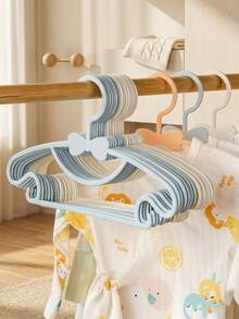 20pcs/10pcs Durable Baby Clothes Hangers - Non-Slip, Space-Saving Drying Racks, Easy Organization - Suitable For Bedroom, Closet, Wardrobe, Bathroom And Dorm (Random Style) - Non-slip Hanger - View 1