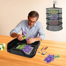 YUNRUX Trimming Tray Set, Drying Sieve Set With 4-Tier Drying Net - 查看 11