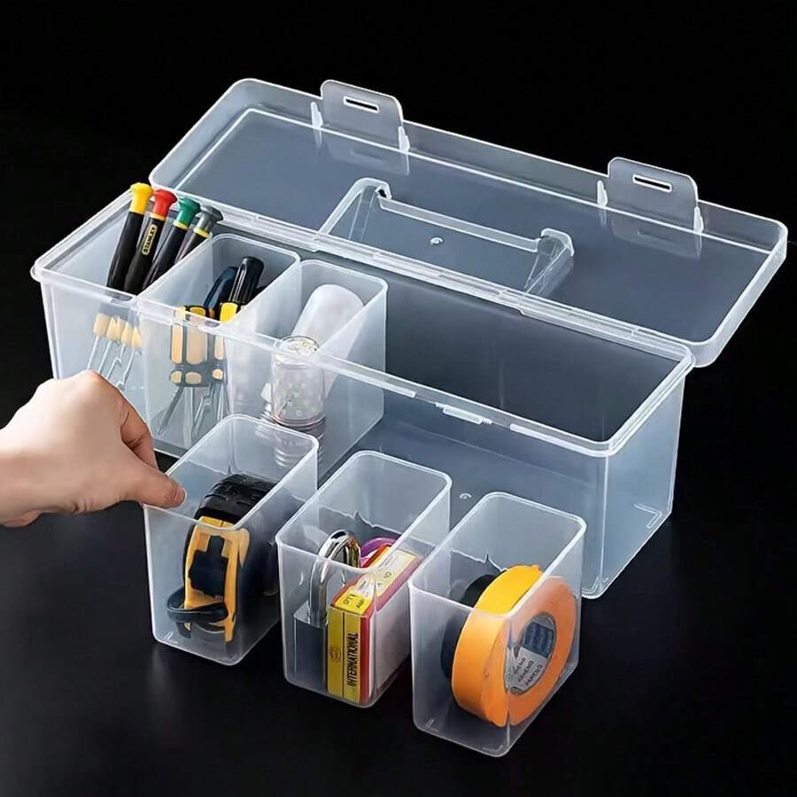 Bộ 7 hộp đựng dụng cụ phần cứng (6 hộp nhỏ, 1 hộp lớn)