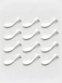 12/24pcs Mini Appetizer Spoon Plate Set, Dessert Display Tray And Tasting Spoon Combination, Suitable For Sushi, Desserts, Snacks, Cakes, Appetizer Plating, Wedding Party, Buffet, Restaurant And Home Gathering Tableware - Multicolor - View 9