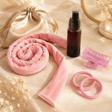 Faixa de Cabelo Ondulado Sem Calor, Scrunchie Ondulado Sem Calor, Faixa de Cabelo Ondulado para Dormir, Ferramenta de Estilo de Ondulação Natural Suave DIY, Ferro de Ondular, Ondulação Sem Calor, Ferro de Ondular, Produtos e Acessórios de Beleza para Salão de Cabelos - Azul bebê - Visão 19
