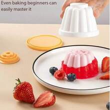 Cetakan Puding Baba Luau Stroberi, Cangkir ABS, untuk Penggunaan di Rumah, dengan Tutup, Buatan Tangan, Cangkir Mousse/Jelly Khusus Yogurt Beku Kering - MultiWarna - View 7