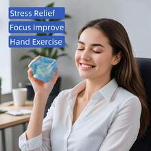 Giant Squeeze Toy, Super Stretchy Stress Relief Toy, Soft & Compressible Relaxation Toy, Helps Relieve Anxiety. Portable Hand Exercise Toy For Office/Classroom, Also A Fun & Unique Gift For Teens, Adults & Kids (Random Packaging Bag Included) - Multicolor - View 7