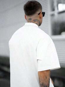 Camiseta de hombre con estampado de corazón - Blanco - Ver 4