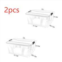Plastic storage boxes with transparent pulleys, multi-functional stackable storage bins, large lidded storage containers and organizer boxes. Available in multiple sizes, they are sturdy, durable and not ea to form. clothes, sweaters, snacks, sundries, documents, books, office supplies and cleaning tools, and are suitable for bedrooms, living rooms, storage rooms, pantries, offices, garages, kitchens and other places. - 查看 21