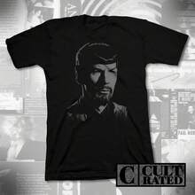 Camiseta de Spock estampada a mano:  Mirror Universe - Negro - Ver 1