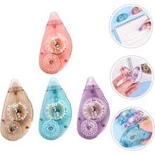 4 Pack Correction Tape Set - 8mm * 8m Double-Sided Dot Pattern Whiteout Tape, Portable Instant-Dry Correction Tape Roller For Students, School & Office Supplies (Random Color) - 1 - Xem 1