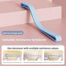 Elastic Yoga Stretching Strap - Portable Indoor/Outdoor Fitness Tool For Back Opening, Shoulder Correction, And Full-Body Resistance Training - Cherry Blossom Pink - View 5
