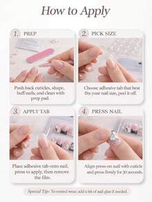 10 Pcs Handmade Long Pink Rhinestone Press On Nails, 3D Bunny, Bow, Full Rhinestone Inlay, Sweet And Gorgeous Atmosphere Summer - Hồng - Xem 7