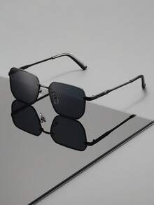 Fashionable Square Frame Glasses, Face-Flattering Design, Suitable For Street Style, Travel, Commute And Outdoor Use - Multicolor - View 12