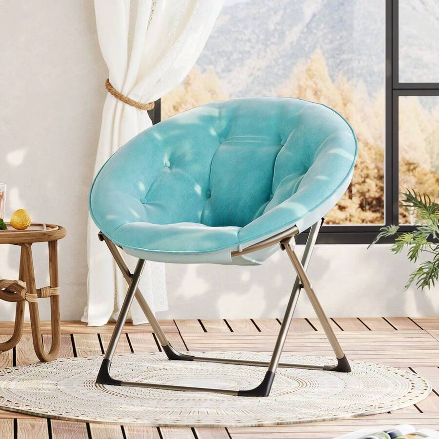 Chair Pads - Blue With Gold Legs - View 1