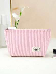 Organizer Kosmetik Portabel Minimalis yang Modis, Cocok untuk Wanita dan Anak Perempuan untuk Perjalanan dan Penggunaan di Rumah - Berwarna merah muda - View 5