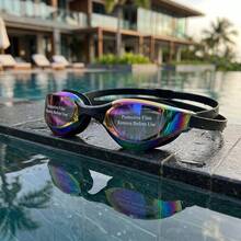 Gafas de natación competitivas profesionales para adultos, gafas de carreras con película electrochapada de colores, lente de alta definición, impermeables, antiempañantes, electrochapadas, gafas de natación de competición unisex, equipo de natación - Multicolor - Ver 4