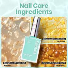 Beetles Mint Green Nail Polish - Jelly Mint, Seafoam Light Blue Green Nail Polish Quick Dry Shiny Long-Lasting Summer Nails Art Effect For Summer Salon - Jelly Mint - 查看 7