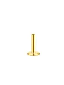 1pc 5mm/6mm/8mm Earring Posts And Backs,925 Sterling Silver Flat Back For Jewelry Making,Hypoallergenic With Heart Earring Backs DIY Making Findings - Gold - View 6
