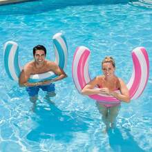 Inflatable Semi-Circular Water Hammock, Water Lounger, Adult Inflatable Float, Foldable Float, Raft (Random Color And Style) - Multicolor - View 8