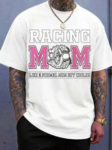 Madre de Carreras Como Una Mamá Normal Pero Más Genial - Camiseta para Madre Entusiasta de Carreras de Coches - Regalo de Cumpleaños, Navidad o Vacaciones - Blanco - Ver 7
