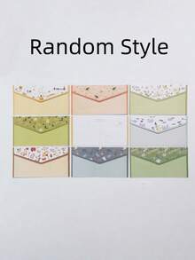 1/3/6 Sets Of Writing Paper And Envelopes With Liners, Featuring Beautiful Floral Patterns, Double-Sided Invitation Cards With Random Designs Suitable For Love Letters, Invitations, Graduation Cards, Greeting Cards, Etc. - Floral Small Envelopes - View 13