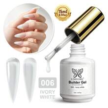 LIMEGIRL 15ml Extension Gel, 12-Color Nude Transparent UV Gel For Nail Extension, Reinforcement And Repair, Soak-Off Nail Gel - Multicolor - View 18