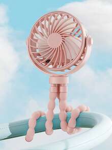 Mini Handheld Fan USB Rechargeable 500mAh Flexible Tripod Stand Octopus Legs Portable Cooling Fan Desktop Dorm Bed Outdoor Camping Stroller Suitable Nursery Summer Travel Essential Daily Use - Multicolor - View 16