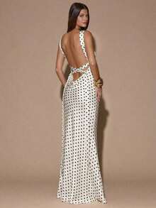 fsvsSHEIN  Vestido de tirantes con escote en V profundo y espalda descubierta, de unicolor amarillo/crema, de estilo minimalista y sexy, adecuado para fiestas, cócteles, ocasiones formales, dama de honor, cumpleaños, Navidad y casual de negociossdvs KE52 - Blanco 2 - Ver 8