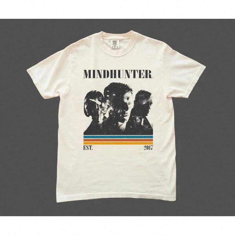 Camiseta de la película Mindhunter - Camiseta Retro - Blanco - Ver 1