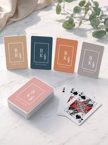 Libro de invitados de boda personalizado con cartas de juego dibujadas a mano, cartas de juego en blanco personalizadas para alternativa de libro de invitados de boda, firmas, recuerdos de boda, tarjetas de mensaje DIY, recuerdo de memoria - Multicolor - Ver 3