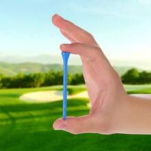 100 PCS Golf Tees Durable Bamboo 3 1 4 Inch  Tee Reduce Friction Side Spin For Stable Golfing Accessories - Blue - View 3