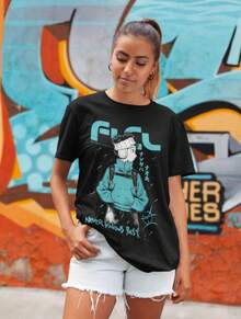 Women T-Shirts - Black - View 2