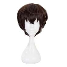Bungo Stray Dogs Cosplay Wig - Short Brown Anime Wig With Flared Ends, Heat-Resistant And Naturally Voluminous, Suitable For Daily Fashion And Halloween Parties - Brown - View 2