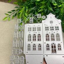 3D房屋切割模具 房屋壓花模板 碳鋼切割模板 金屬手工切割模具 適用於製作卡片、手工相簿、裝飾品等 - DIY可愛建築 - 查看 2