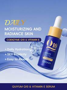 QUIYUM 1套抗老輔酶Q10與維生素E保養套組（潔顏乳50g + 化妝水100ml + 眼霜20g + 日霜30g + 夜霜30g + 精華液17ml）適合所有膚質女性、母親、妻子、姊妹、青少年、女友禮物 - Q10 & VITAMIN E - 查看 4