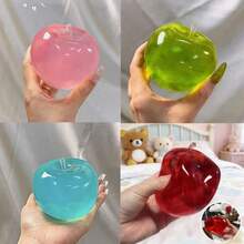 New Pink Crystal Big Apple Ultra-Thin High Elasticity Slow Rebound Stress Ball, Creamy Texture, Suitable For Classroom Prizes, Party Pranks And Humorous Gifts, Excellent Choice, Dumpling Squishy - Multicolor - View 8