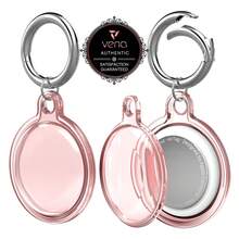 Vena For Apple AirTag Holder And Keyring, AirTag Keychain Holder Waterproof AirTag Case - 粉色 - 查看 9